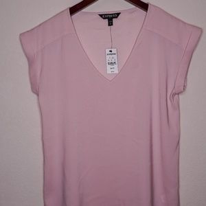 Women's Size XS Pink Express No Sleeve Blouse NWT